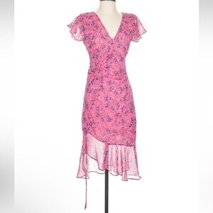 MAJORELLE Elaine Midi Dress in Pink Boybreeze
